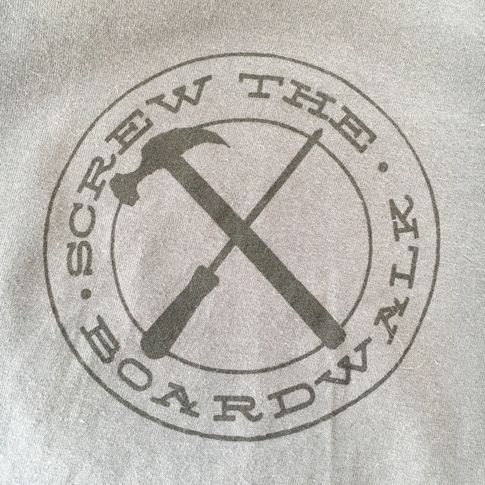 Grey “Screw The Boardwalk” T-Shirt